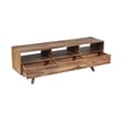 Porter Designs Fusion Solid Sheesham Wood TV Stand - Light Brown