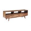 Porter Designs Fusion Solid Sheesham Wood TV Stand - Light Brown