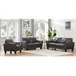 Porter Designs Trento Top Grain Leather Sofa - Gray