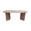 Porter Designs Ellipse Solid Acacia Wood Dining Table - Gray
