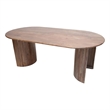 Porter Designs Ellipse Solid Acacia Wood Dining Table - Gray