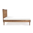 Porter Designs Fusion Solid Wood King Size Bed with Flared Legs in Light Brown