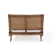 Porter Designs Fusion Solid Wood King Size Bed with Flared Legs in Light Brown