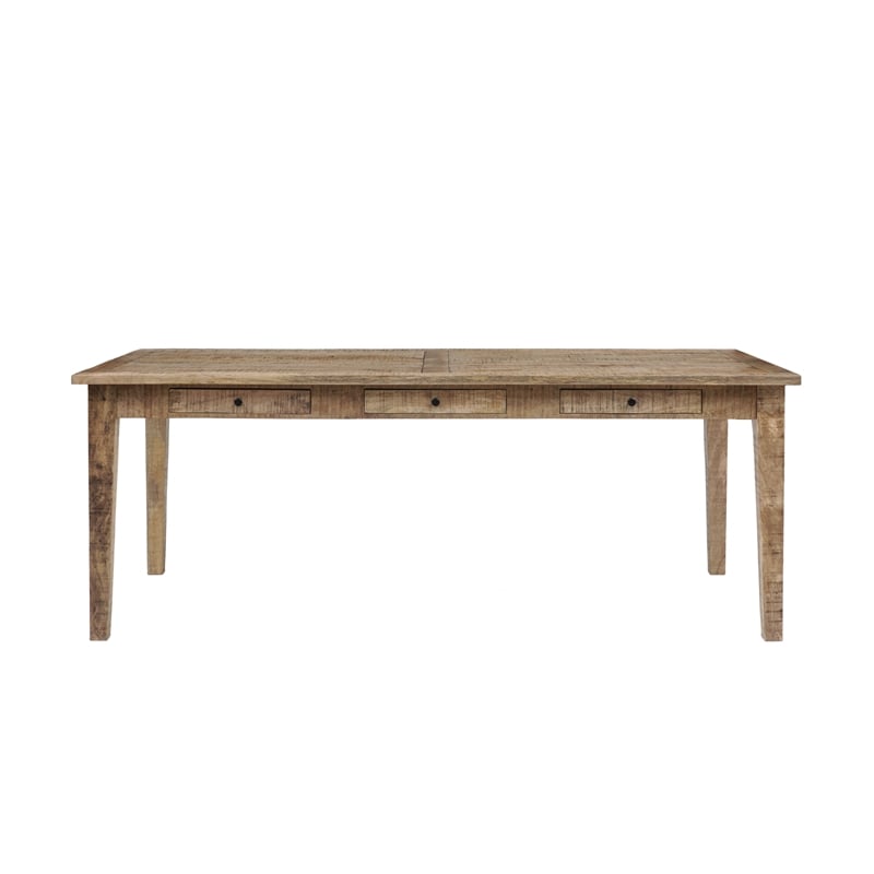Porter Designs Berkshire Traditional Solid Wood Dining Table in Brown.