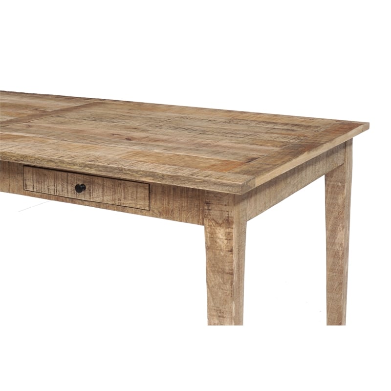 Porter Designs Berkshire Traditional Solid Wood Dining Table in Brown.
