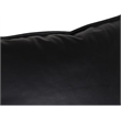 Porter Designs Hagen Leather & Iron Metal Accent Chair in Black