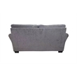 Porter Designs Savannah Chenille Fabric Reversible Loveseat in Gray