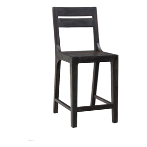 Porter Designs Fall River Solid Sheesham Wood 24&quot Dining Chair - Gray