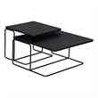Porter Designs Nicosia Nesting Coffee Tables - Black
