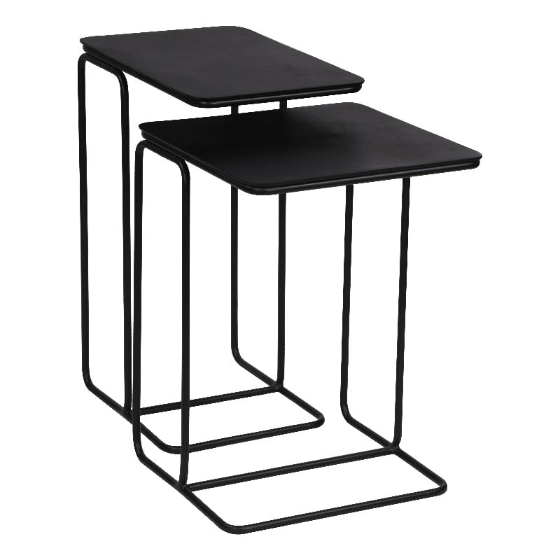 Porter Designs Nicosia Nesting End Tables - Black