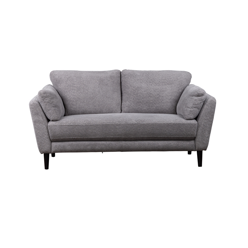 Porter Designs Marley Boucle Fabric Loveseat - Gray