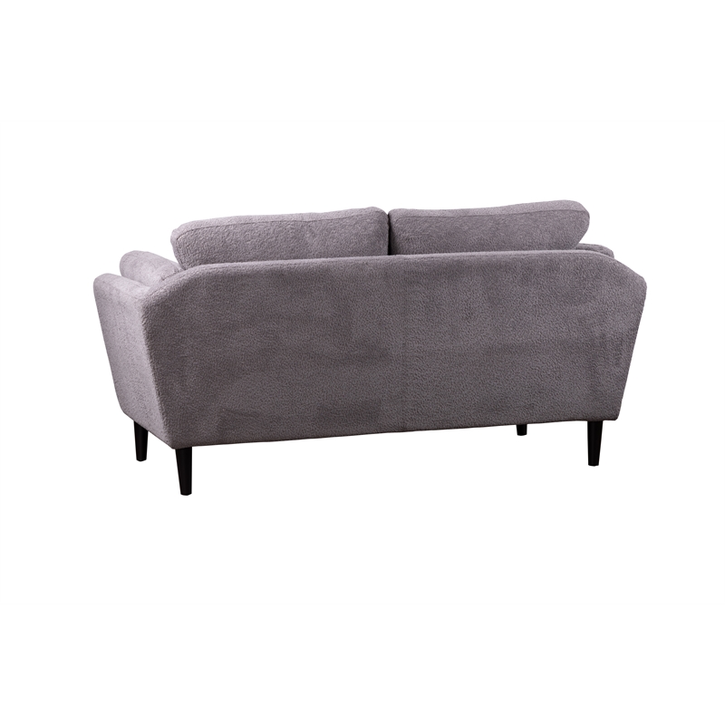 Porter Designs Marley Boucle Fabric Loveseat - Gray