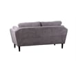 Porter Designs Marley Boucle Fabric Loveseat - Gray