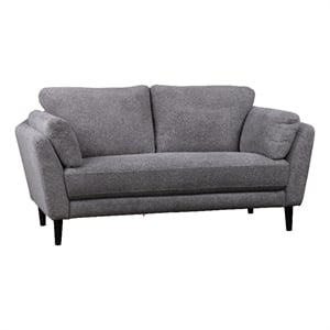 Porter Designs Marley Boucle Fabric Loveseat - Gray