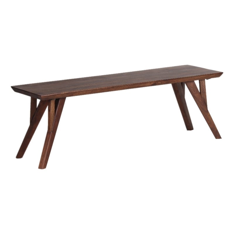 Porter Designs Portola Solid Acacia Wood Dining Bench - Brown