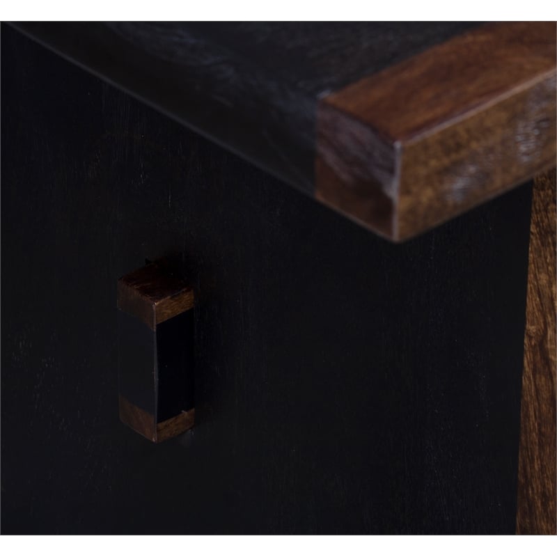 Porter Designs Udo Solid Wood Dining Table - Black