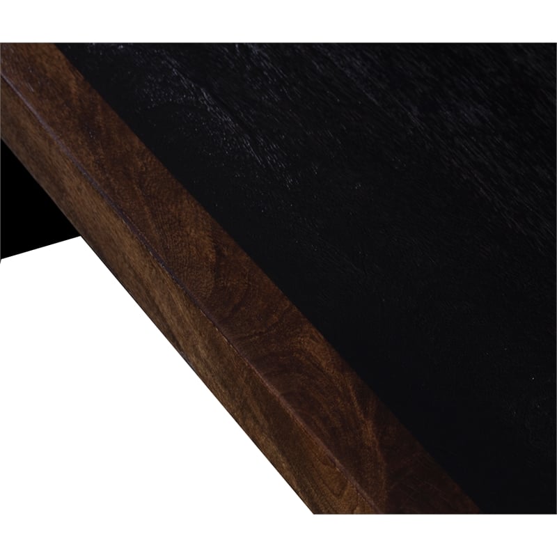 Porter Designs Udo Solid Wood Dining Table - Black