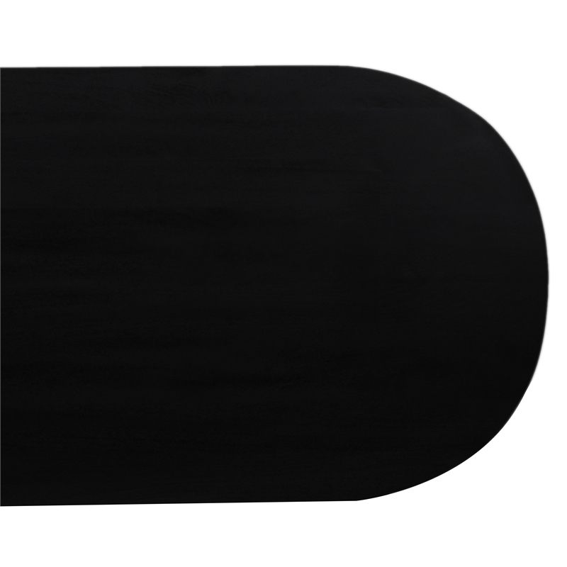 Porter Designs Coburg Solid Wood Dining Table - Black.