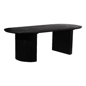 Porter Designs Coburg Solid Wood Dining Table - Black.
