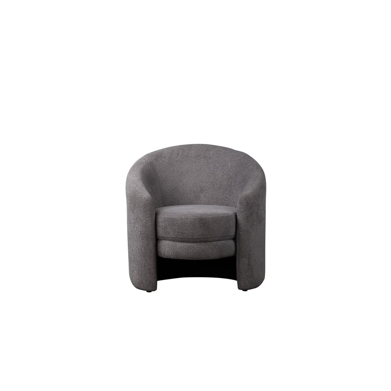 Porter Designs Leo Boucle Fabric Accent Chair - Gray