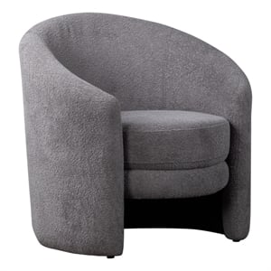 Porter Designs Leo Boucle Fabric Accent Chair - Gray