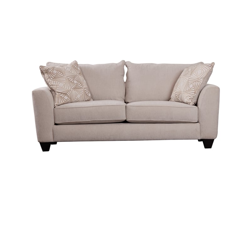 Porter Designs Hawthorne Chenille Fabric Sofa - Cream