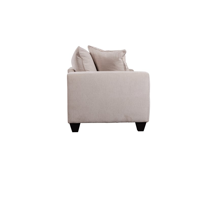 Porter Designs Hawthorne Chenille Fabric Sofa - Cream