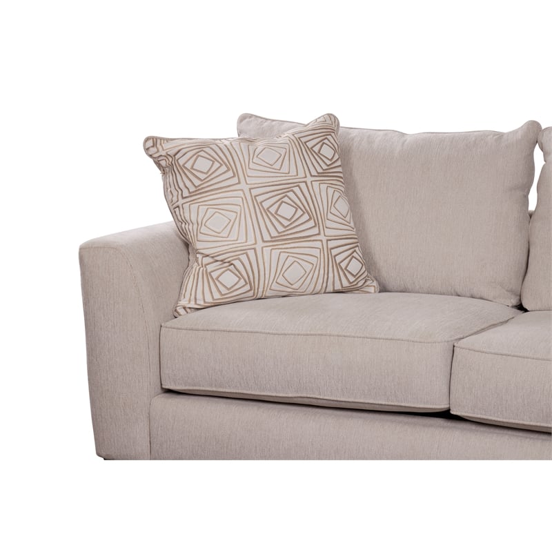 Porter Designs Hawthorne Chenille Fabric Sofa - Cream