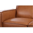 Porter Designs Carina Top Grain Leather Sofa - Brown