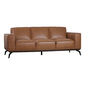 Porter Designs Carina Top Grain Leather Sofa - Brown