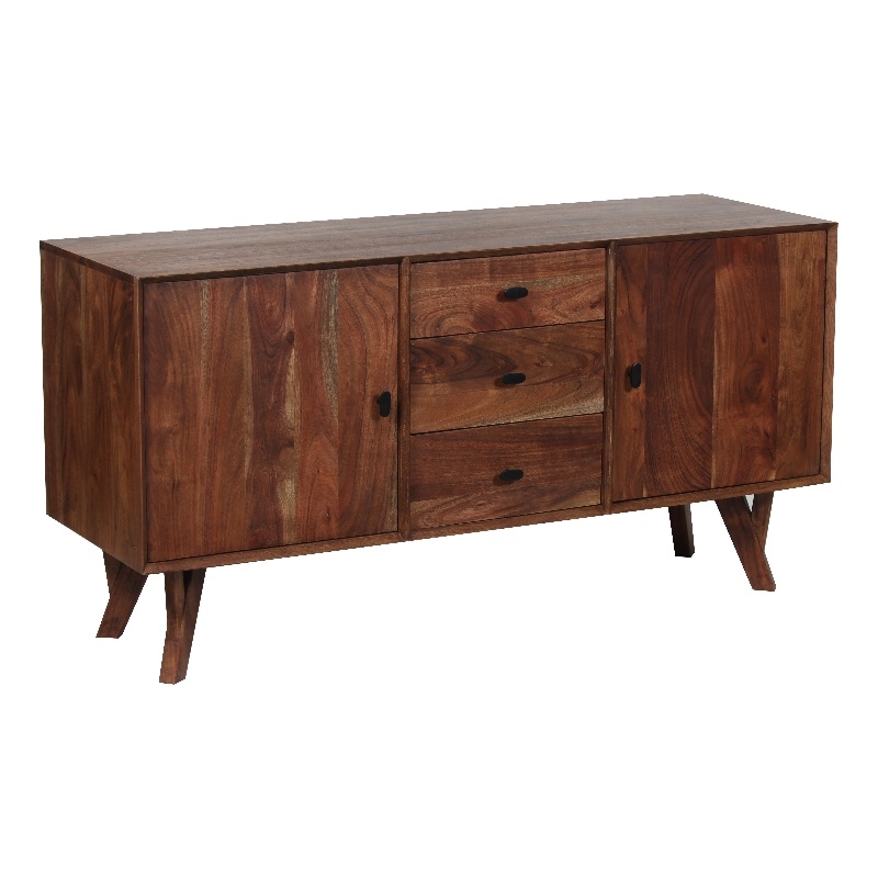 Porter Designs Portola Solid Acacia Wood Sideboard - Brown