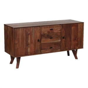 Porter Designs Portola Solid Acacia Wood Sideboard - Brown