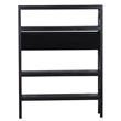 Porter Designs Canberra Black Solid Mango Wood Bookcase