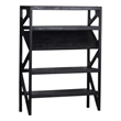 Porter Designs Canberra Black Solid Mango Wood Bookcase