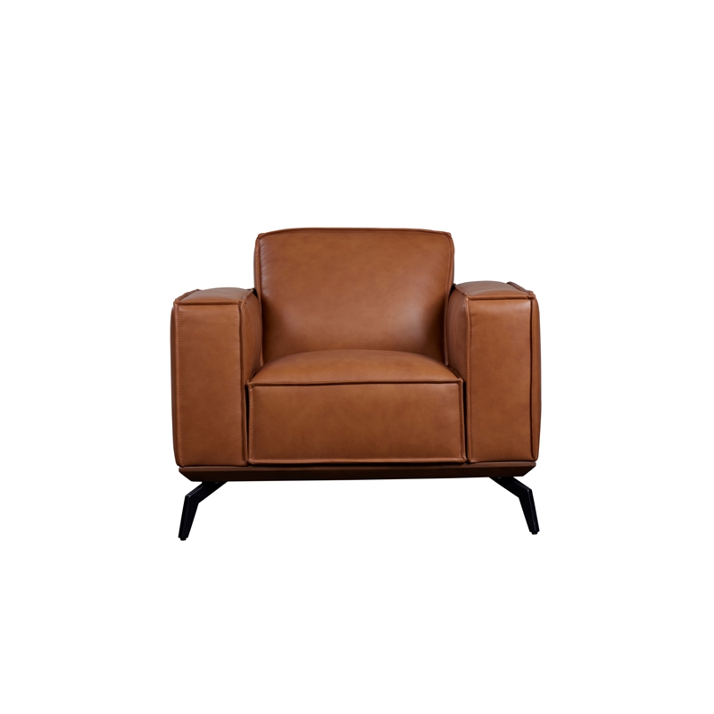Porter Designs Carina Top Grain Leather Chair - Brown