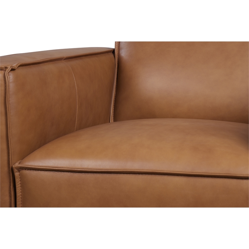 Porter Designs Carina Top Grain Leather Chair - Brown