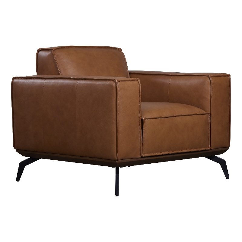 Porter Designs Carina Top Grain Leather Chair - Brown