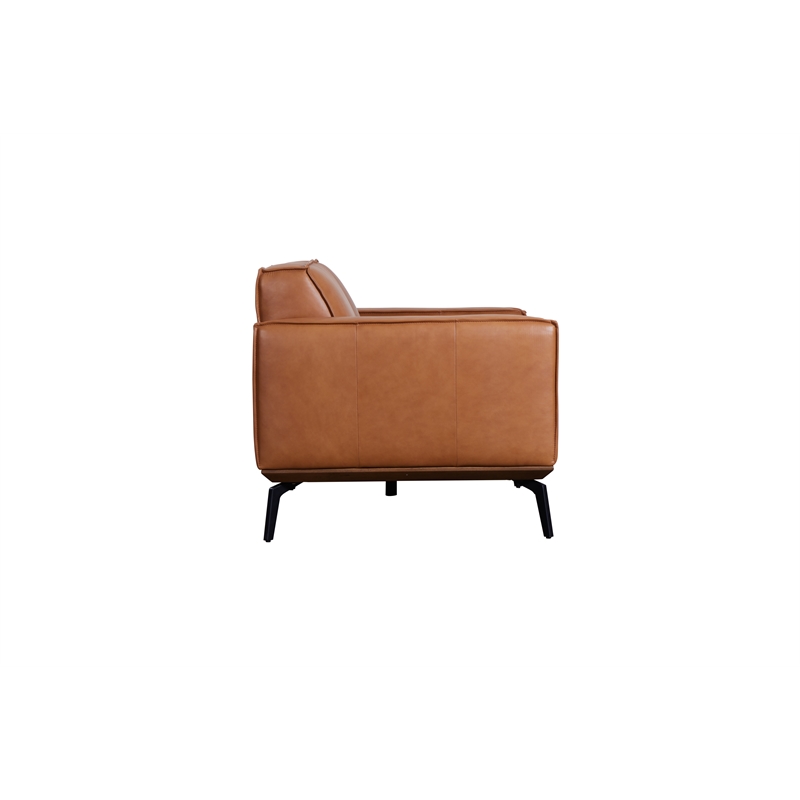 Porter Designs Carina Top Grain Leather Loveseat - Brown
