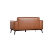 Porter Designs Carina Top Grain Leather Loveseat - Brown