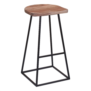Clement Solid Acacia Wood 30&quot Bar Stool - Natural