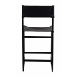 Porter Designs Remy Full-Grain Leather Bar Stool - Black