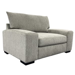 Porter Designs Clayton Modern Microfiber Upholstered Chair in Gray