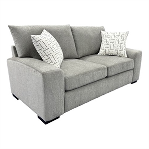 Porter Designs Clayton Modern Upholstered Loveseat - Gray