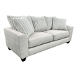 Porter Designs Broadway Microfiber Upholstered Sofa in Gray