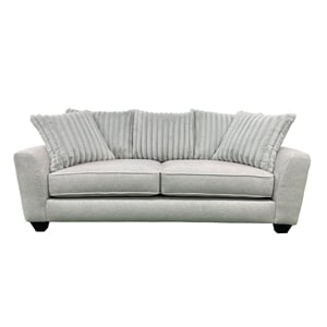 Porter Designs Broadway Microfiber Upholstered Sofa in Gray