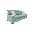 Porter Designs Clayton Modern Microfiber Upholstered Sofa in Teal