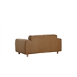 Porter Designs Nerio Top-Grain Leather Loveseat - Brown
