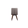 Porter Designs Castor Genuine Leather Dining Chair in Gray (Set of 2)
