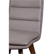 Porter Designs Castor Genuine Leather Dining Chair in Gray (Set of 2)