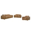 Porter Designs Nerio Top-Grain Leather Sofa - Brown